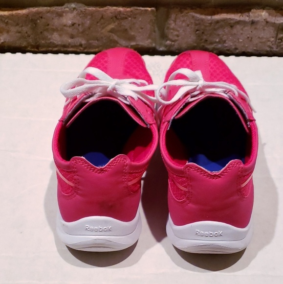 Fuchsia / Coral Memory Tech Walking Shoes - Picture 3 of 5